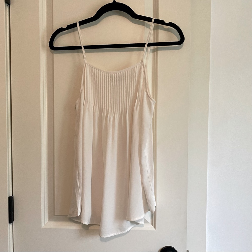 Loft flowy white tank size XS